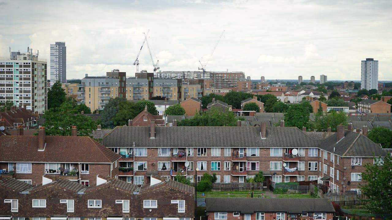 rows of houses